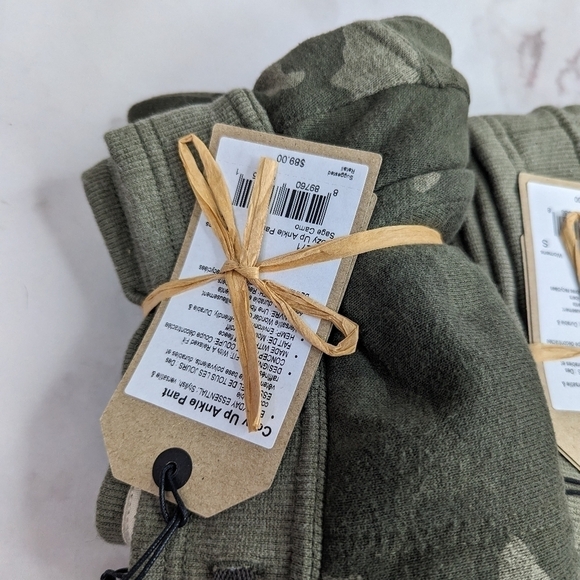 Prana Sweatpant Size XS Small Large Jogger Cozy Up Ankle Pant Sage Camo Green - Picture 11 of 12